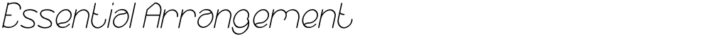 Essential Arrangement