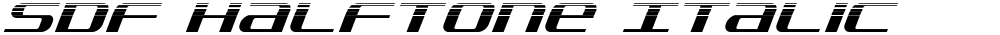 SDF Halftone Italic
