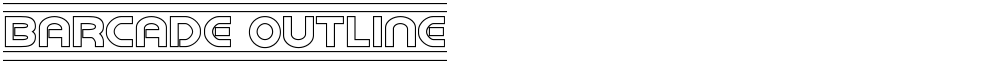 Barcade Outline