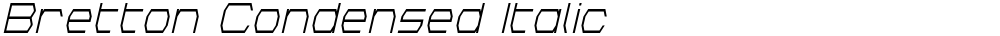 Bretton Condensed Italic
