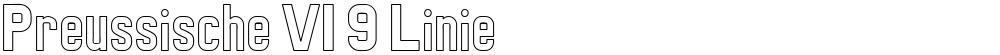 Preussische VI 9 Linie