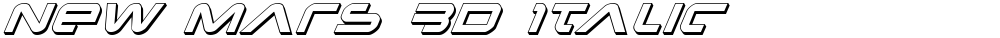 New Mars 3D Italic