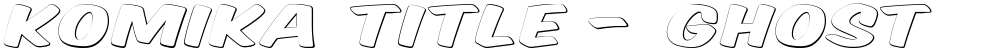 Komika Title - Ghost