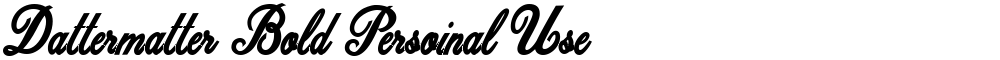 Dattermatter Bold Persoinal Use