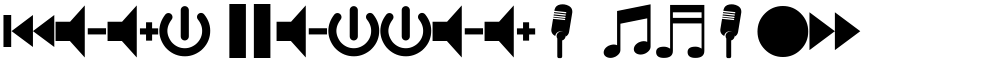 font bottons music