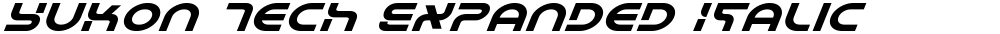 Yukon Tech Expanded Italic