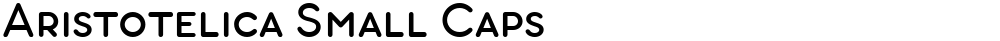 Aristotelica Small Caps