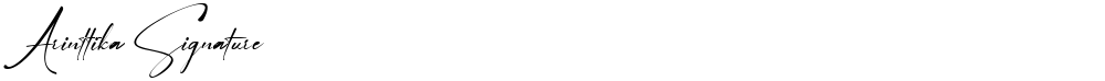 Arinttika Signature