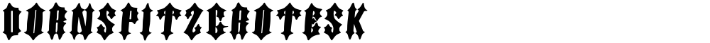 DornspitzGrotesk