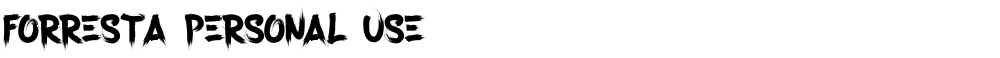 Forresta Personal Use
