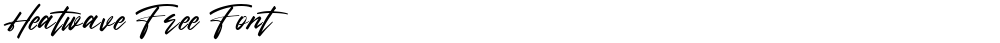 Heatwave Free Font