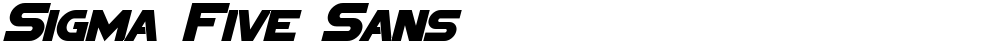 Sigma Five Sans