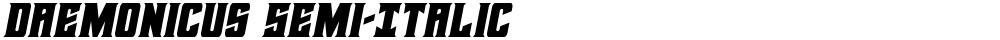Daemonicus Semi-Italic