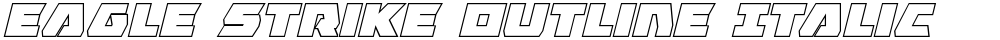 Eagle Strike Outline Italic