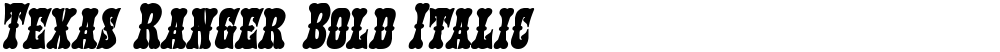 Texas Ranger Bold Italic