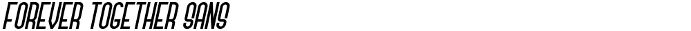 Forever Together Sans