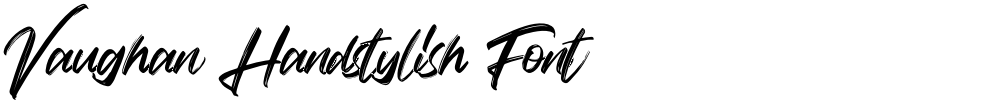 Vaughan Handstylish Font