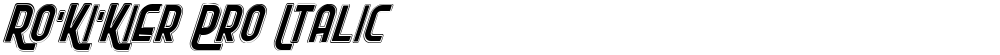 Ro'Ki'Kier Pro Italic