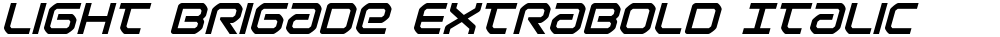 Light Brigade ExtraBold Italic
