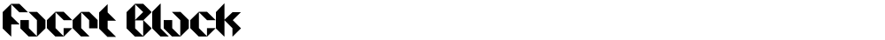 Facet Black