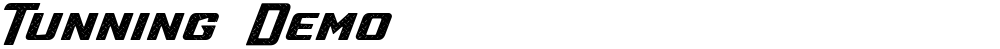 Tunning Demo