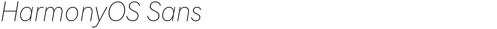 HarmonyOS Sans