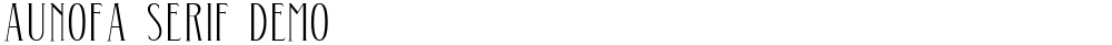 Aunofa Serif DEMO