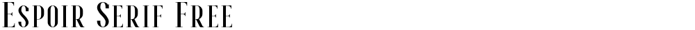 Espoir Serif Free