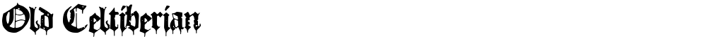 Old Celtiberian