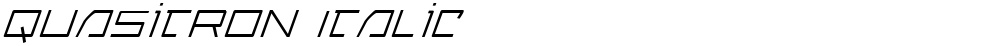 Quasitron Italic