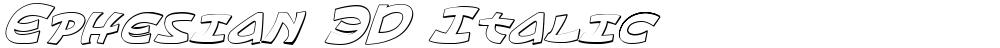 Ephesian 3D Italic
