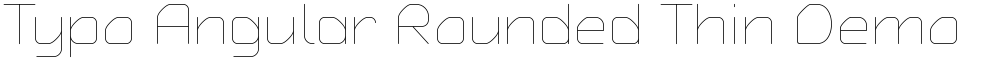 Typo Angular Rounded Thin Demo