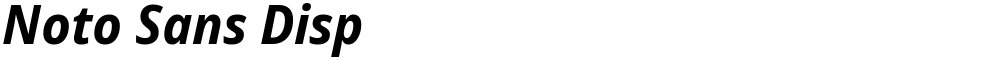 Noto Sans Disp