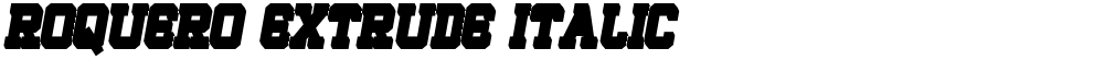 ROQUERO Extrude Italic