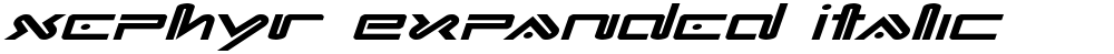 Xephyr Expanded Italic