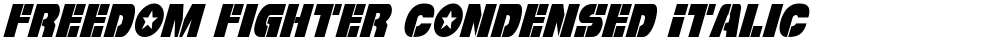 Freedom Fighter Condensed Italic