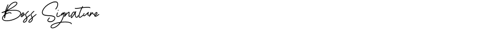 Boss Signature