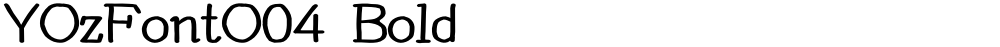 YOzFontO04 Bold