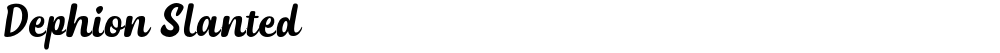 Dephion Slanted