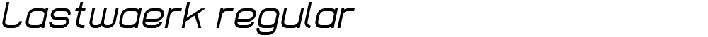 Lastwaerk regular