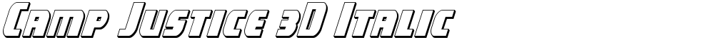 Camp Justice 3D Italic