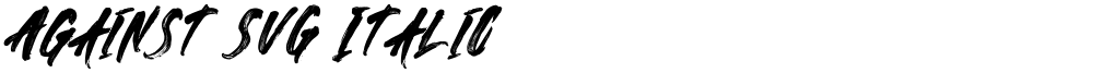 Against SVG Italic