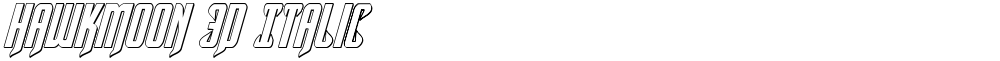 Hawkmoon 3D Italic