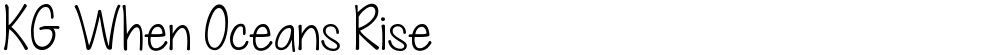 KG When Oceans Rise