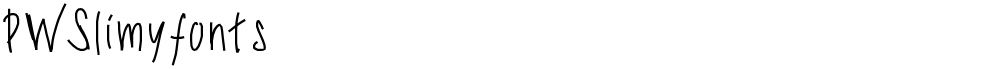 PWSlimyfonts