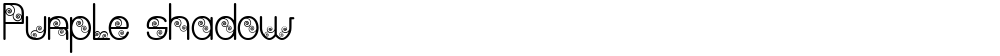 Purple shadow