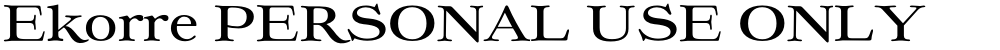 Ekorre PERSONAL USE ONLY