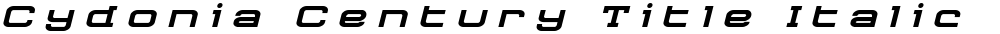 Cydonia Century Title Italic