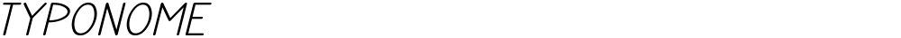 TYPONOME