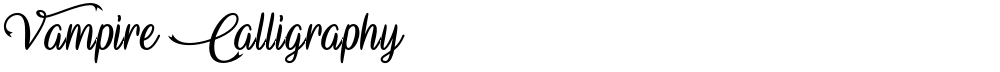 Vampire Calligraphy